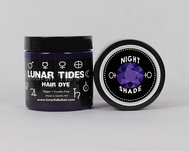 Lunar Tides Semi-Permanent Vegan Hair Dye in Nightshade Dark Purple Lunar Tides Semi-Permanent Vegan Hair Dye in Nightshade Dark Purple