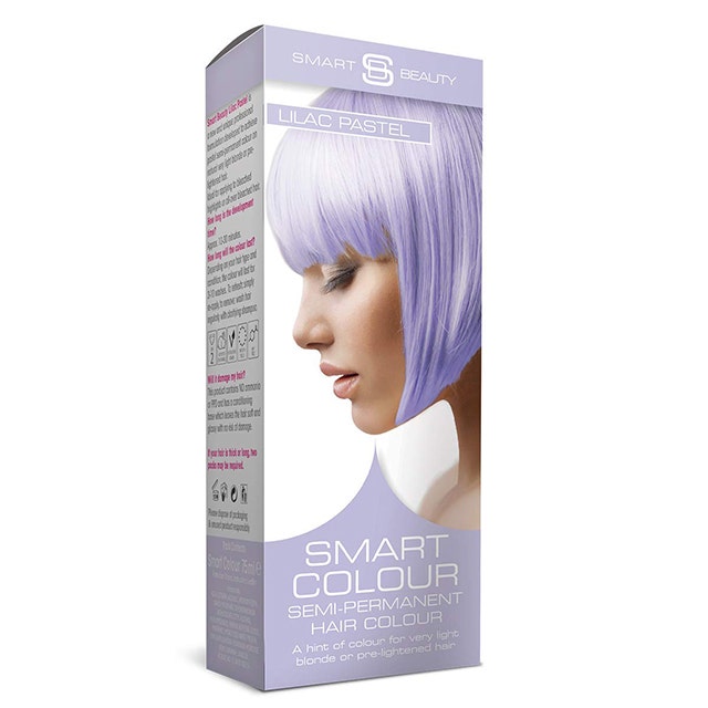Smart Beauty Semi-Permanent Hair Dye in Lilac Haze Purple Pastel Smart Beauty Semi-Permanent Hair Dye in Lilac Haze Purple Pastel
