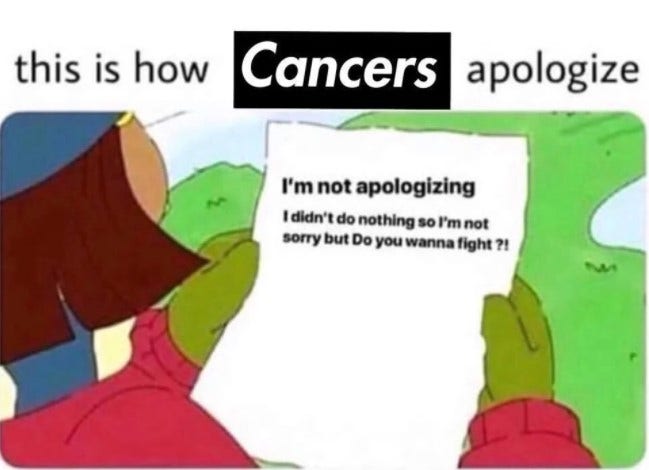 Best Cancer Zodiac Memes