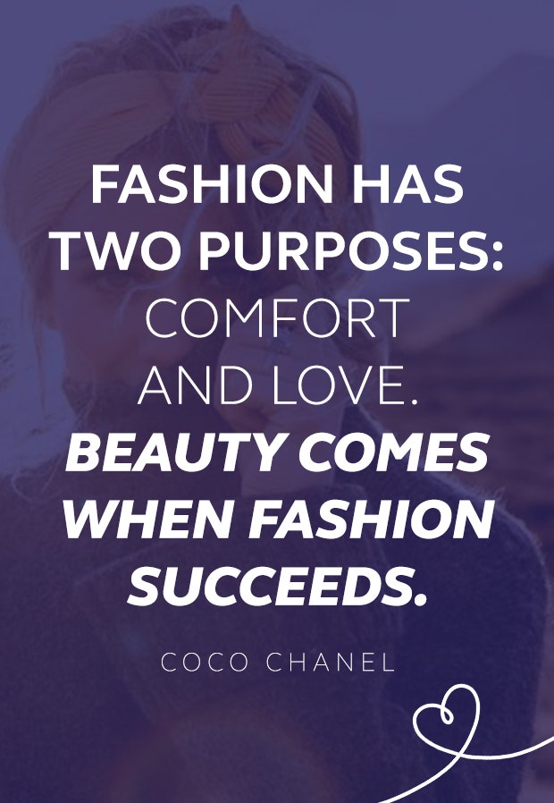 coco chanel quote Coco Chanel quote about fashion
