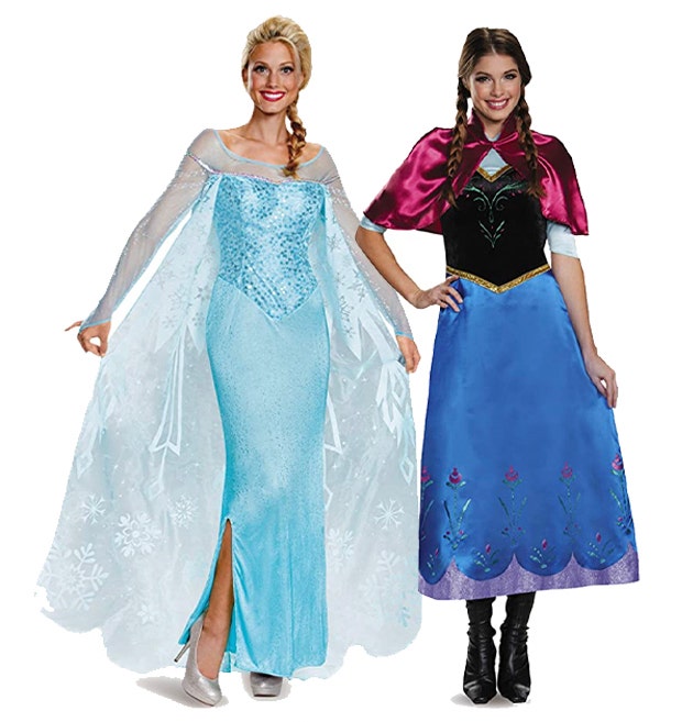 anna and elsa frozen best friend halloween costumes