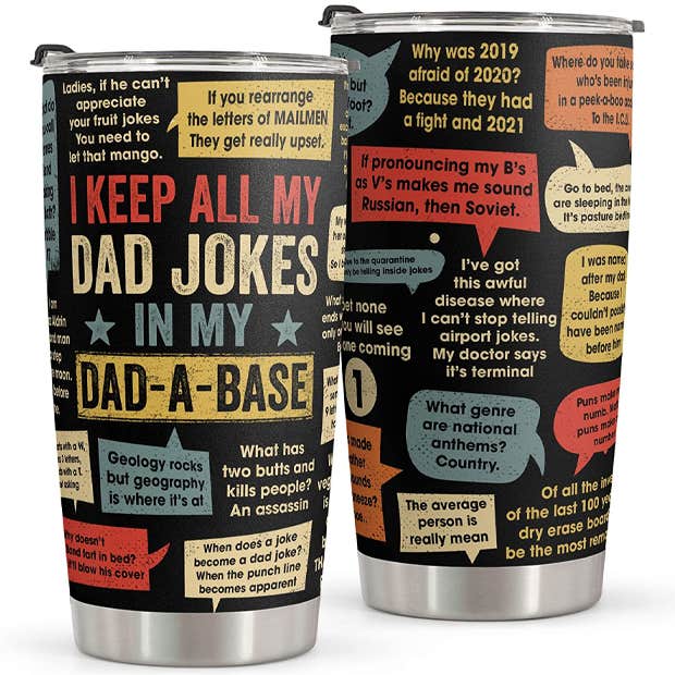 Stainless Steel Dad Jokes Tumbler