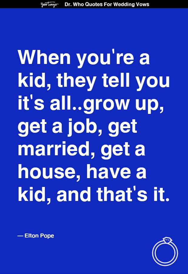 Dr Who Quote Wedding Vows