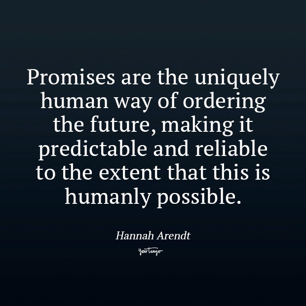 promise quotes Hannah Arendt promise quotes