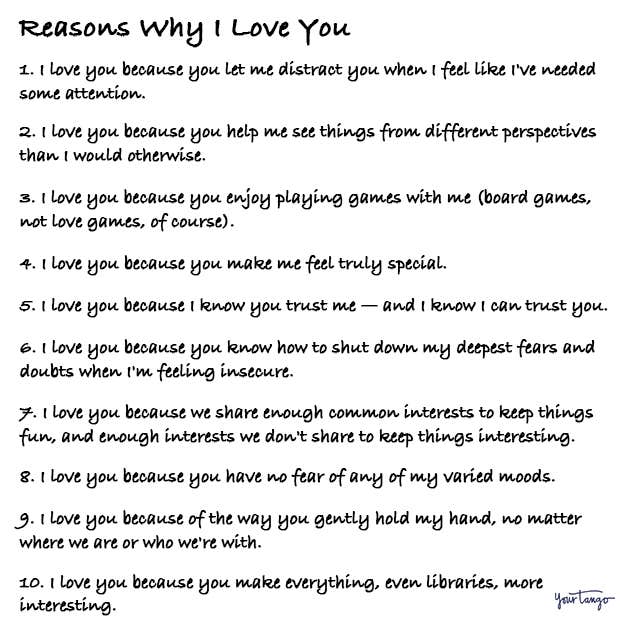 reasons why I love you reasons why I love you