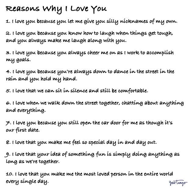reasons why I love you reasons why I love you