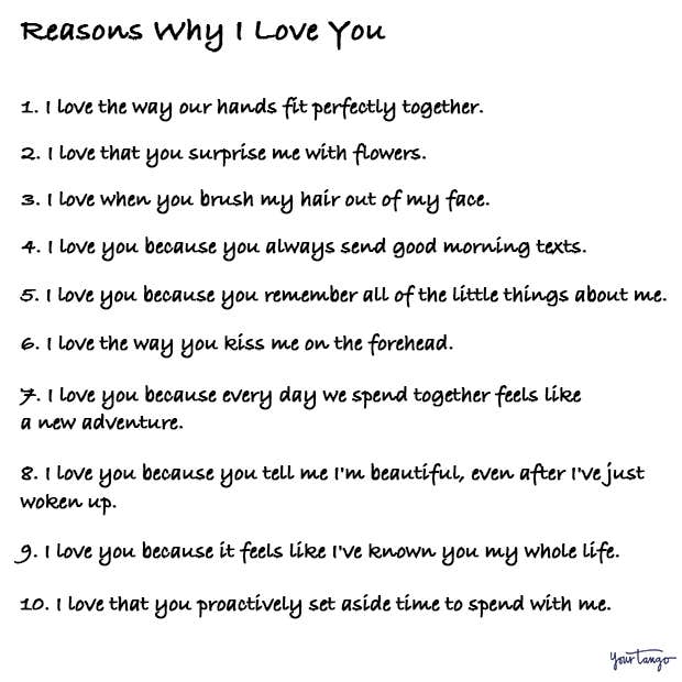 reasons why I love you reasons why I love you