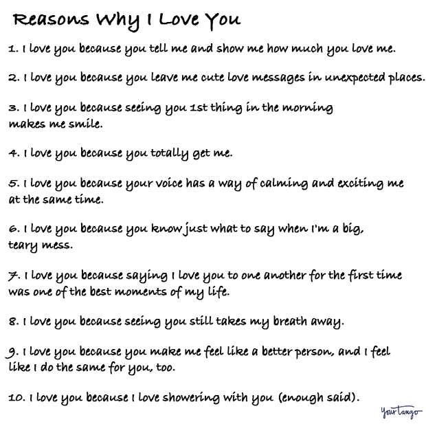 reasons why I love you reasons why I love you