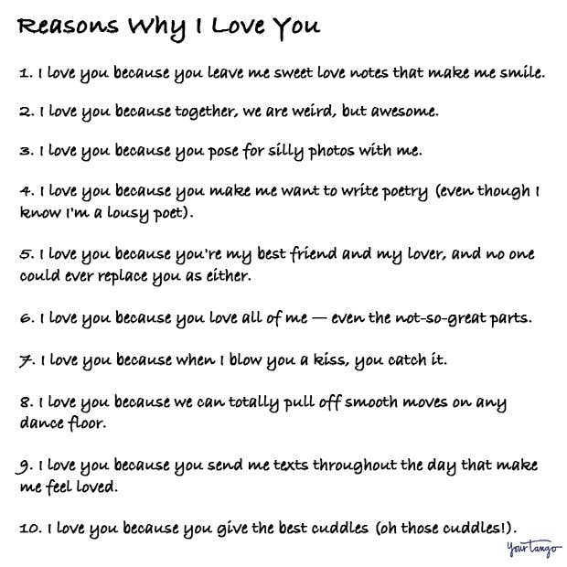 reasons why I love you reasons why I love you