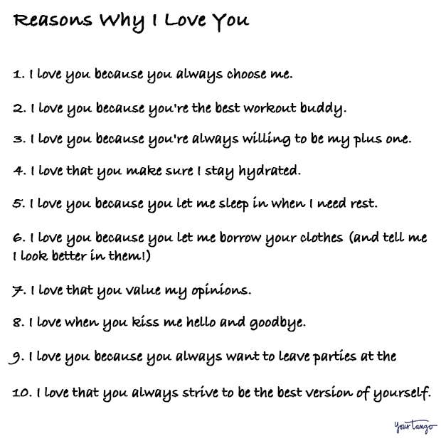 reasons why I love you reasons why I love you