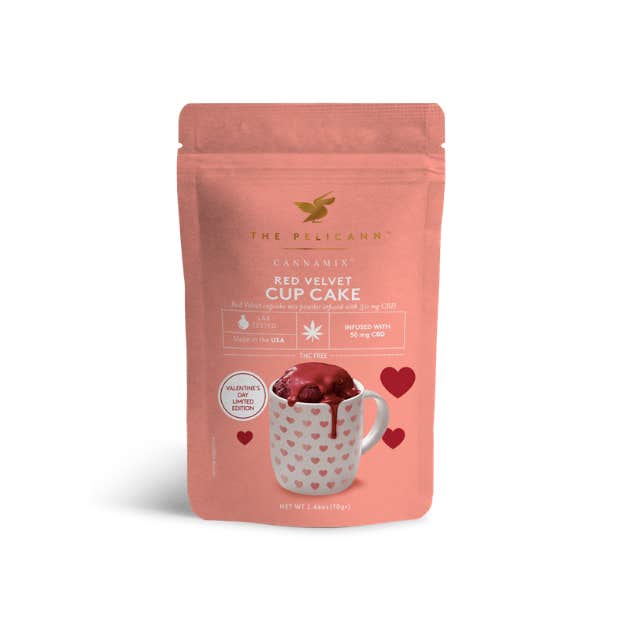 The Pelicann's Cannamix Red Velvet Cupcake