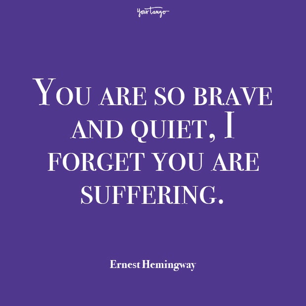 mental health quote Ernest Hemingway mental health quote