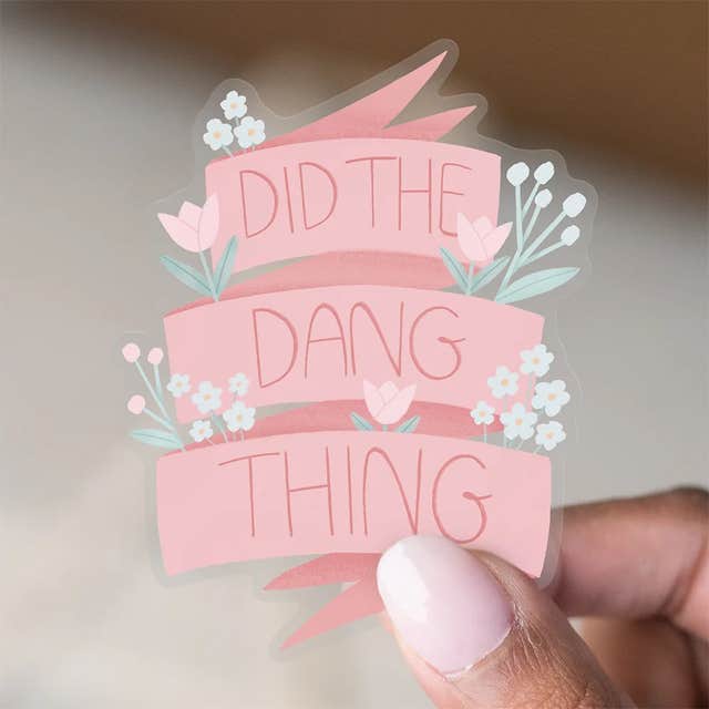 Ivory Paper Co. 'Did The Dang Thing' Laptop Sticker