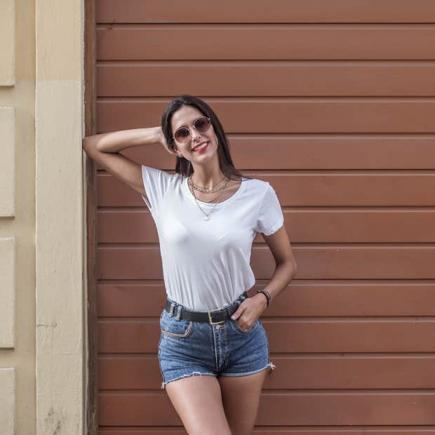 husband asks wife to wear pants because he's tired of people asking if she's cold