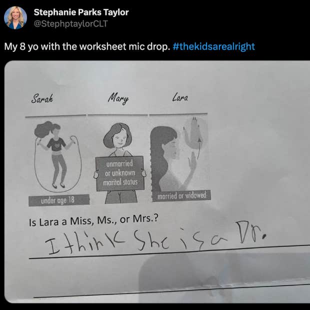 mom praises son's honest answer to school's outdated assignment question