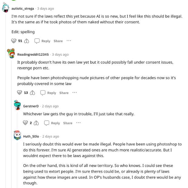 woman's husband makes deepfake porn of her friends