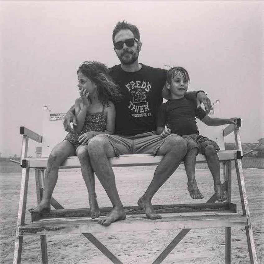 serge bielanko with his son and daughter