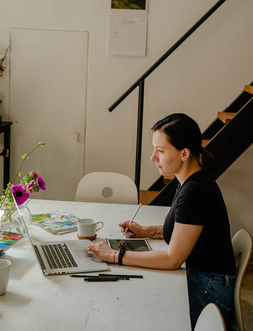 man claims his manual labor job is harder than his wife's remote job