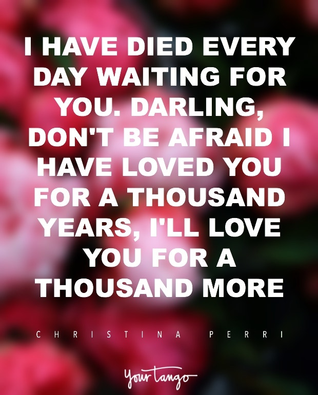 Christina Perri I Love You Quote Christina Perri a thousand years i love you quote